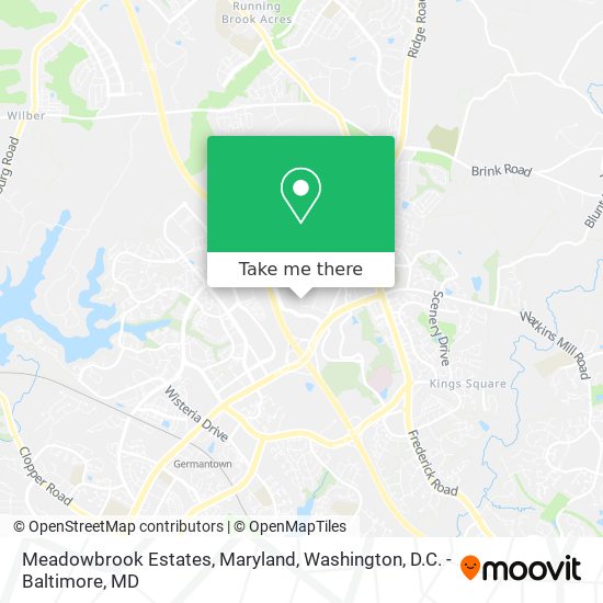 Mapa de Meadowbrook Estates, Maryland