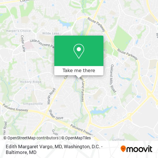 Edith Margaret Vargo, MD map