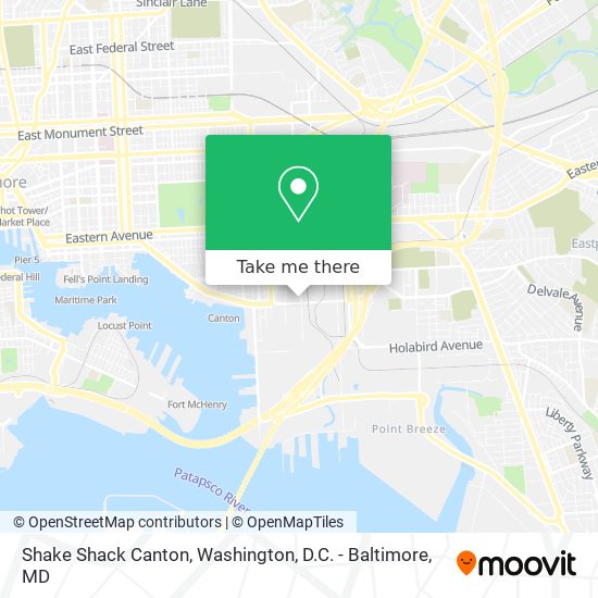 Mapa de Shake Shack Canton