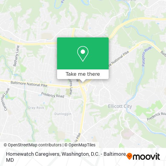 Homewatch Caregivers map