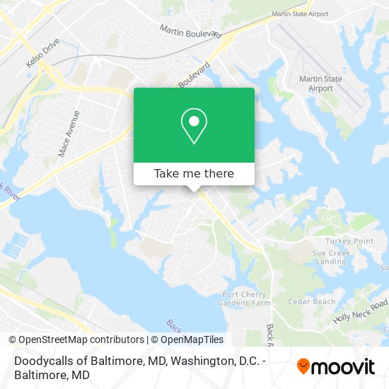 Doodycalls of Baltimore, MD map