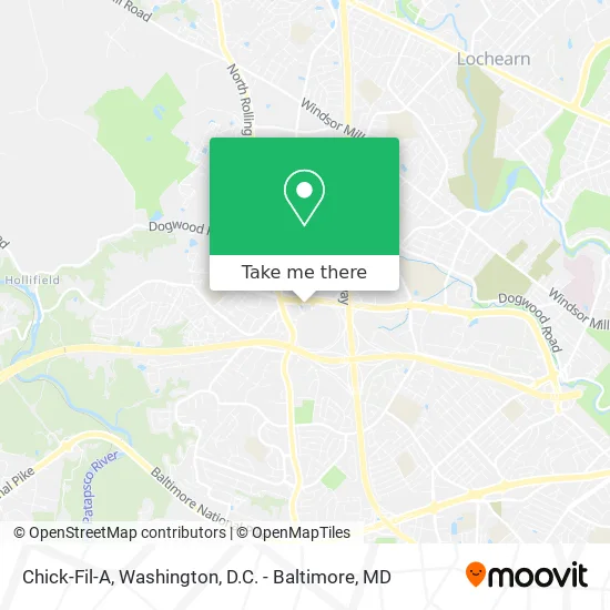 Chick-Fil-A map