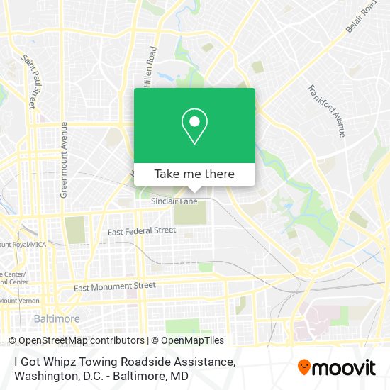 Mapa de I Got Whipz Towing Roadside Assistance