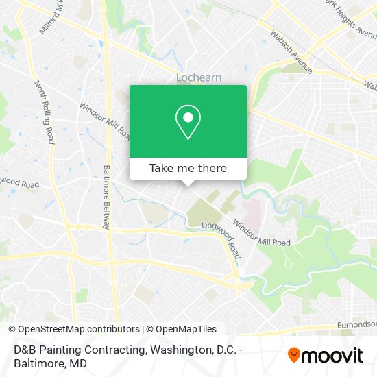D&B Painting Contracting map