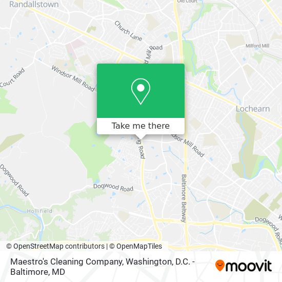 Mapa de Maestro's Cleaning Company