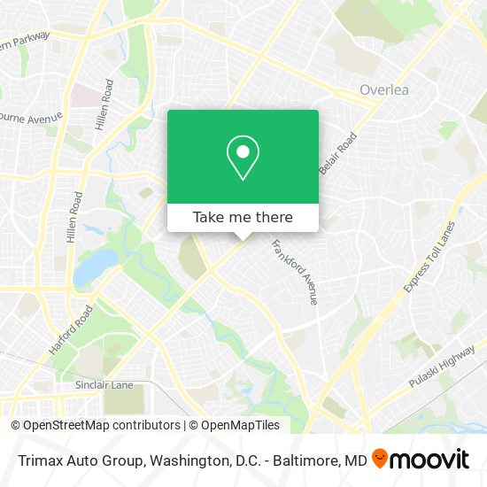 Trimax Auto Group map