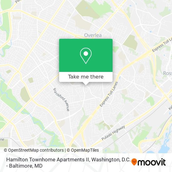 Mapa de Hamilton Townhome Apartments II