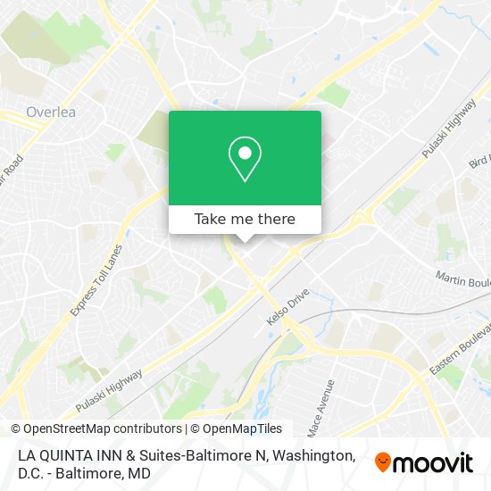 LA QUINTA INN & Suites-Baltimore N map