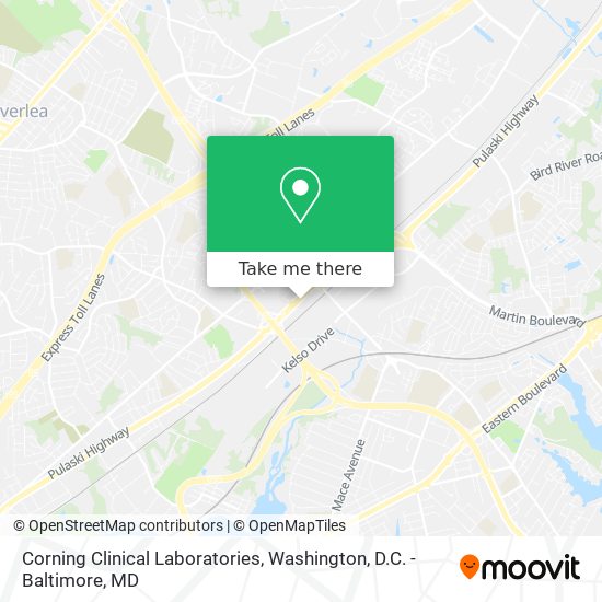 Mapa de Corning Clinical Laboratories