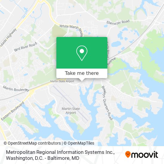 Mapa de Metropolitan Regional Information Systems Inc.