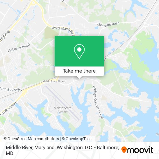Middle River, Maryland map