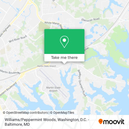 Williams/Peppermint Woods map