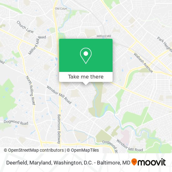 Deerfield, Maryland map