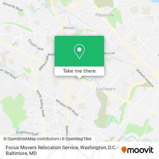 Focus Movers Relocation Service map