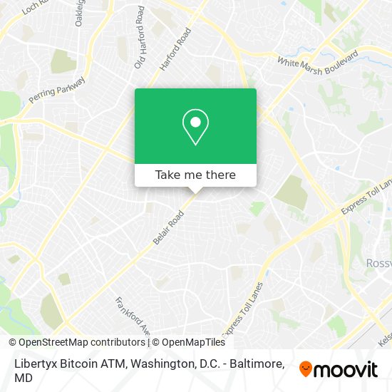 Mapa de Libertyx Bitcoin ATM