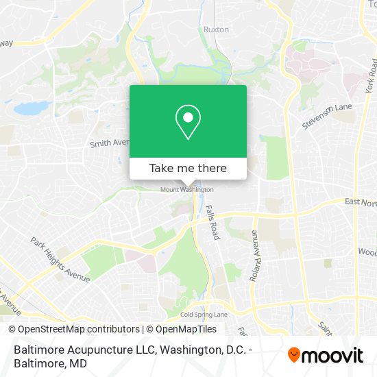 Mapa de Baltimore Acupuncture LLC