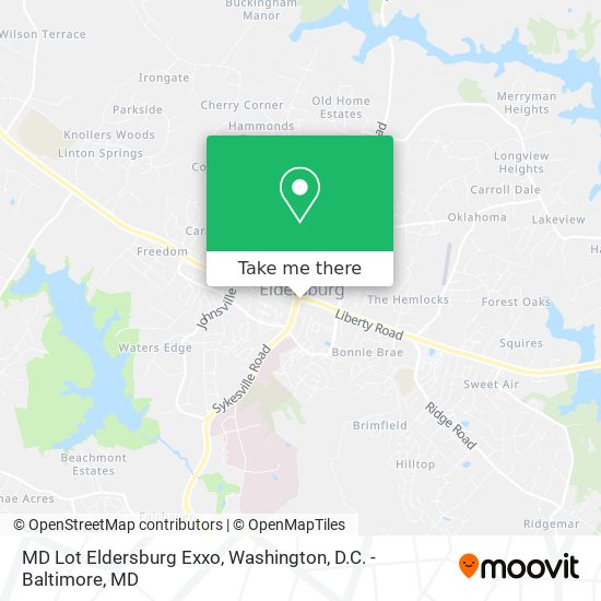 MD Lot Eldersburg Exxo map