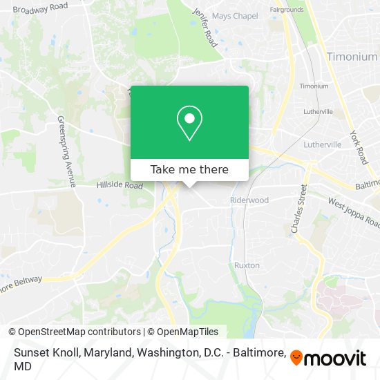Sunset Knoll, Maryland map