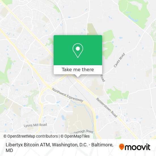 Mapa de Libertyx Bitcoin ATM