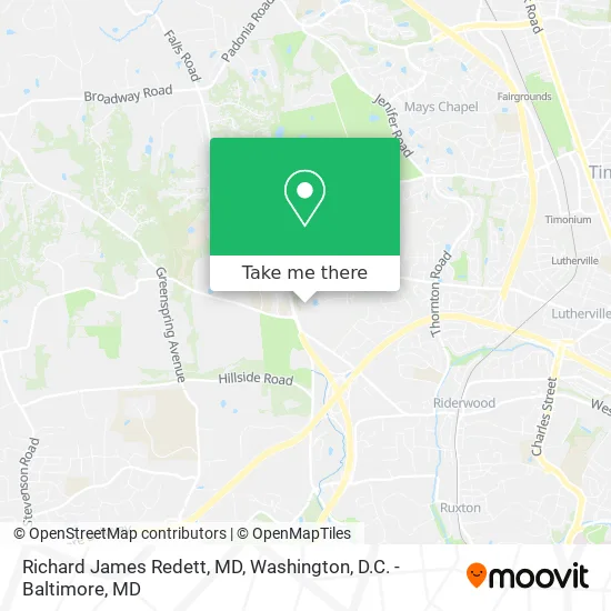 Mapa de Richard James Redett, MD