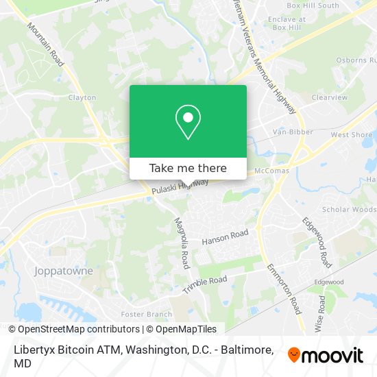 Mapa de Libertyx Bitcoin ATM