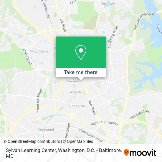 Mapa de Sylvan Learning Center