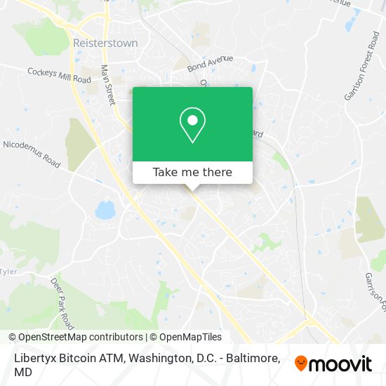 Mapa de Libertyx Bitcoin ATM