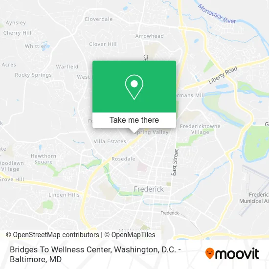 Bridges To Wellness Center map