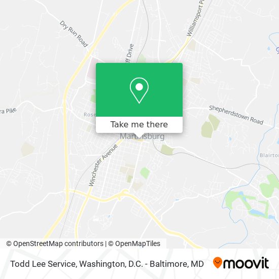 Todd Lee Service map