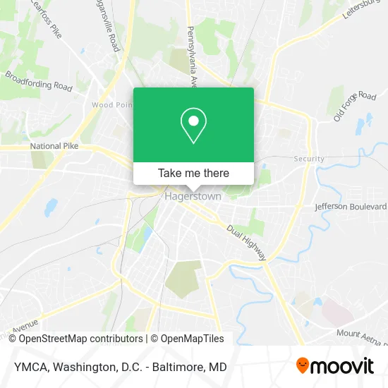 YMCA map