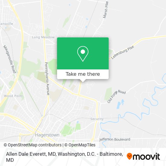 Allen Dale Everett, MD map