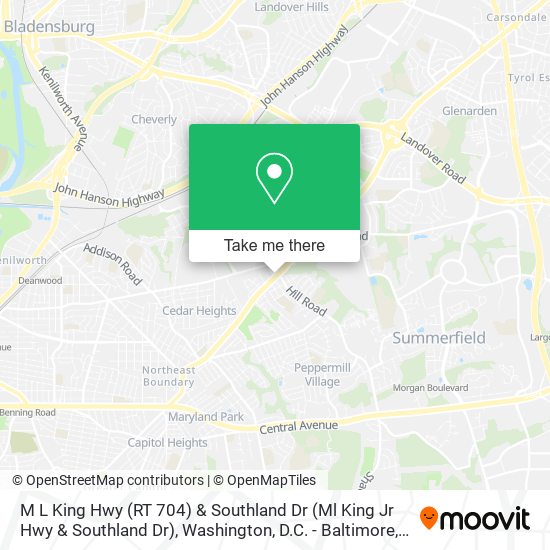 Mapa de M L King Hwy (RT 704) & Southland Dr (Ml King Jr Hwy & Southland Dr)