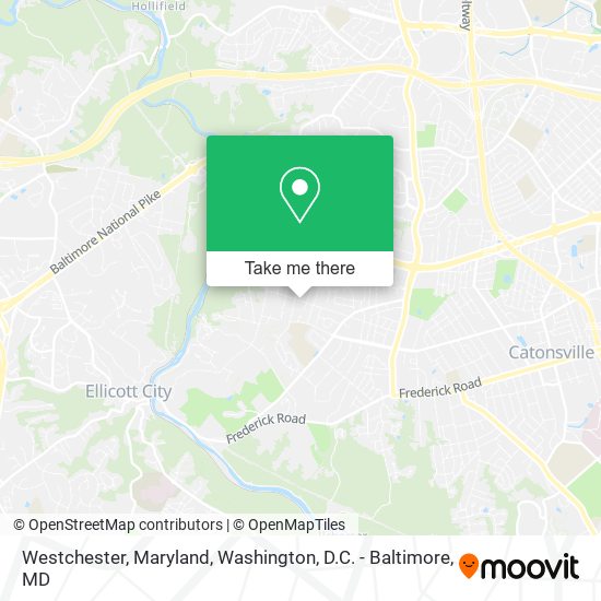 Mapa de Westchester, Maryland