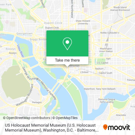 US Holocaust Memorial Museum map