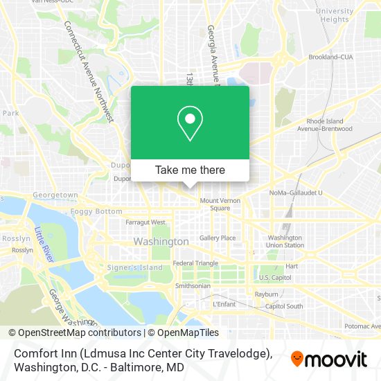 Comfort Inn (Ldmusa Inc Center City Travelodge) map