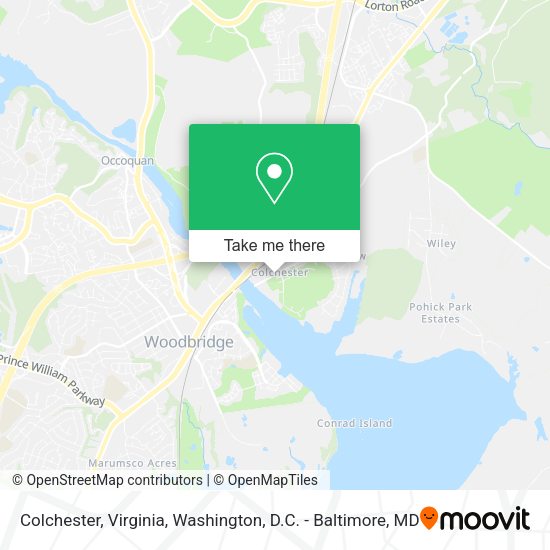 Mapa de Colchester, Virginia
