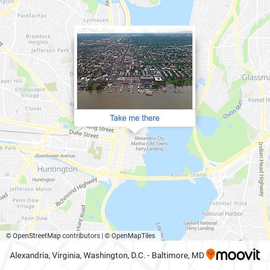 Alexandria, Virginia map