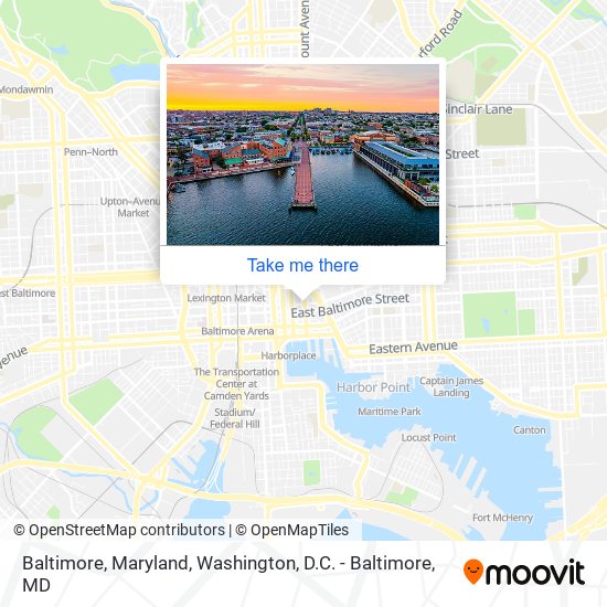 Mapa de Baltimore, Maryland