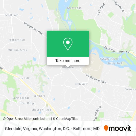 Mapa de Glendale, Virginia