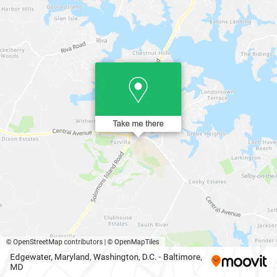 Edgewater, Maryland map