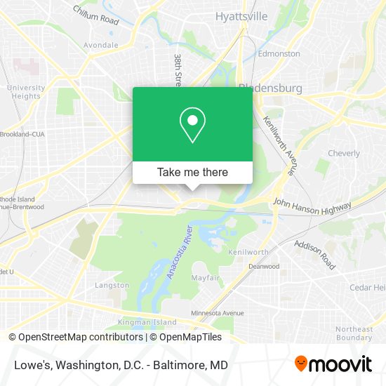 Lowe's map