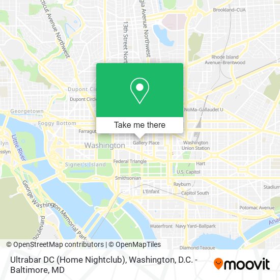 Mapa de Ultrabar DC (Home Nightclub)