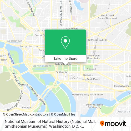 National Museum of Natural History (National Mall, Smithsonian Museums) map