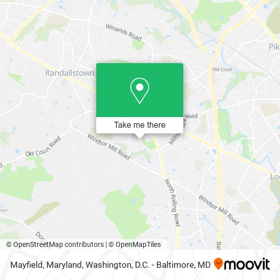 Mayfield, Maryland map
