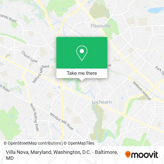 Villa Nova, Maryland map