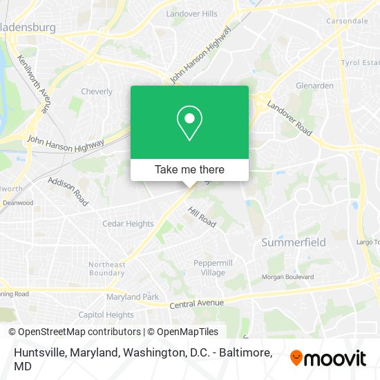 Mapa de Huntsville, Maryland
