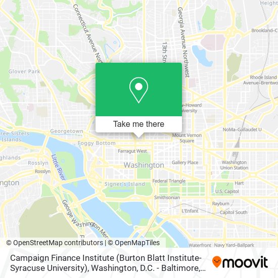 Mapa de Campaign Finance Institute (Burton Blatt Institute-Syracuse University)