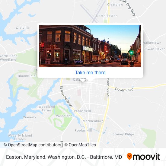 Easton, Maryland map