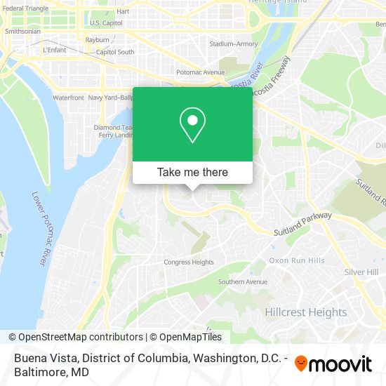 Buena Vista, District of Columbia map