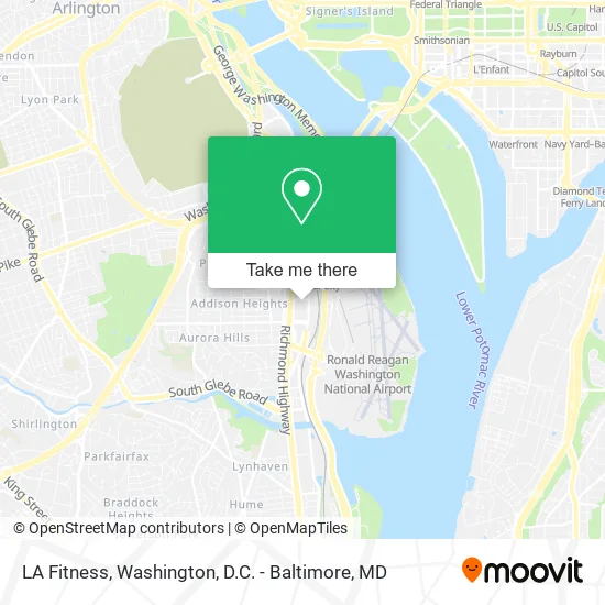 LA Fitness map